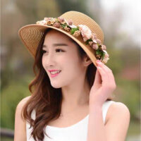 Nón rộng vành đi biển chống nắng mũ đi biển dona21040606 - nâu