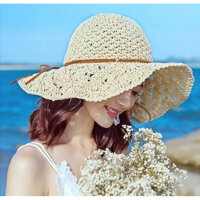NÓN RỘNG VÀNH GẤP GỌN , MŨ RỘNG VÀNH ĐI BIỂN GẤP GỌN Dona21031807 - Kem