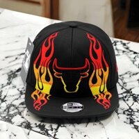 NÓN SNAPBACK CHICAGO BULLS LỬA 100% HÀNG THÊU FULL CAO CẤP 100% COTTON HÀN