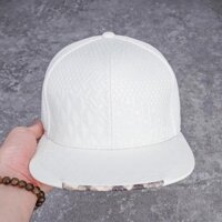 Nón snapback chính hãng NS màu trắng chất liệu cao cấp 2021 Hùng Nón Hiệu