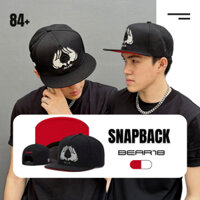 Nón Snapback đen đỏ , nón lưỡi trai vành tròn , mũ dành cho nam và nữ phong cách cá tính retro