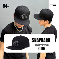Nón Snapback màu đen , nón lưỡi trai vành tròn , mũ dành cho nam và nữ phong cách cá tính retro