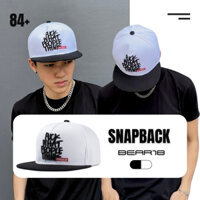 Nón Snapback màu đen trắng , nón lưỡi trai vành tròn , mũ dành cho nam và nữ phong cách cá tính