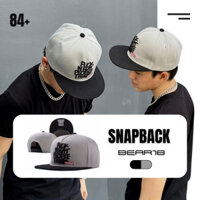 Nón Snapback màu xám đen , nón lưỡi trai vành tròn , mũ dành cho nam và nữ phong cách cá tính