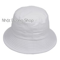 Nón tai bèo bucket trơn - Trắng