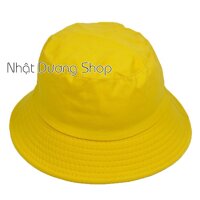Nón tai bèo bucket trơn - Vàng