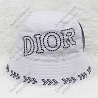 Nón tai bèo cụp 2 mặt thêu rích rắc chữ vành nhỏ 6,5cm, mũ tai bèo vành nhỏ phù hợp cho nữ - Xám