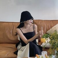 Nón Tai Bèo Đan Cói Phối Lưới Thoáng Khí Phong Cách Nhật Bản Thời Trang Xuân Hè Hàng Mới Dành Cho Bạn Nữ