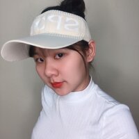 Nón thể thao sport nửa đầu - Mũ lưỡi trai nửa đầu phong cách thời trang Aloha style-Nón Kết nửa đầu Nữ Sport - Trắng