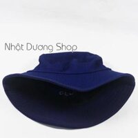 Nón thời trang, mũ BUCKET chữ -vải JEAN cao cấp thời trang cực đẹp Ảnh thật - Xanh AD