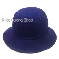 Nón thời trang, mũ BUCKET chữ -vải JEAN cao cấp thời trang cực đẹp Ảnh thật - Xanh PL