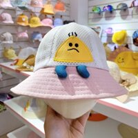 Nón Vành Cho Bé Gái - Hồng Trắng Gà