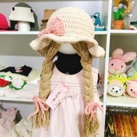 Nón vành nơ hai bím tóc