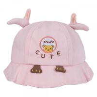 Nón vành tròn bé gái 1-3Y Animo A2501_MN051 (48cm,Hồng)