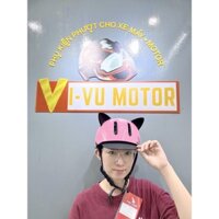 Nón xe đạp Falcon F05 - Hồng+ Tặng tai mèo [CHÍNH HÃNG]