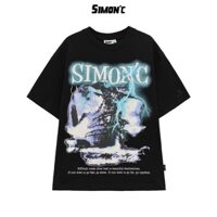 (Nóng bán) Áo Thun Simon'c Deeper Down - Đen Cotton Nam Nữ Unisex Tay Lỡ Oversize Local Brand