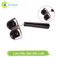 [nóng] Cây Lăn Cầu Gai Đôi Lớn Mát Xa - Dụng Cụ Diện Chẩn ( Phụ Kiện Chuẩn Massage tay chân cổ toàn thân chấn huyệt cạo gió )