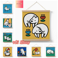 Nong Yang-30*40cm-tranh tô màu theo số có khung-Thương Hiệu Sản Phẩm Mới Treo Cuộn Kỹ Thuật Số Tranh Sơn Dầu Vượt Qua Chó Dễ Thương Cuộn Tranh Trang Trí Tường*-tranh số hoá có khung--tranh tô màu cho bé--tranh tô màu theo số--tranh số hóa--tranh số-
