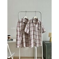 NOOBITA - Áo sơ mi kẻ caro 8165