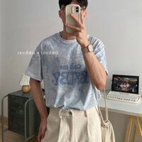 NOOBITA - Áo thun cotton mùa hè tay ngắn tiedye oversized CALL ME BABY 8001