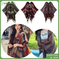 Nopvxbu Khăn choàng tua rua mùa xuân, Khăn trùm đầu mỏng phong cách dân tộc, Khăn trùm đầu chống nắng thời trang Chống nắng Tính khí Cardigan Kỳ nghỉ du lịch