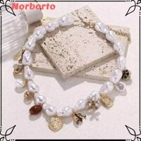Norborto Choker, Vòng cổ mặt dây chuyền trái tim mạ vàng giả, Quà tặng vòng cổ tuyên bố Baroque quyến rũ