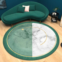 Nordic Minimalist Round Luxury Carpet Rug Bedroom Bedside Rug Living Room Coffee Table Dining Table Study Chair Mat Carpet QVWG