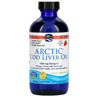 Nordic Naturals Arctic Cod Liver Oil Strawberry 8 fl oz (237 ml)