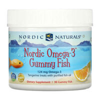 Nordic Naturals Nordic Omega-3 Gummy Fish Tangerine Treats 124 mg 30 Gummy Fish