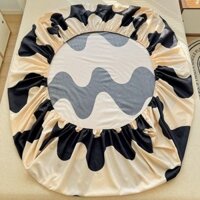 Nordic Style Wave Pattern Brushed Bed Sheet Student Bed Single Piece Bed Cover Non-Slip Mattress Dustproof Protector MROG