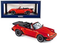 Norev 1987 Porsche 911 Turbo Cabriolet Red 1/18 Diecast Model Car 187664