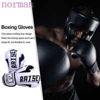 Norman 1 Paie of Boxing Găng tay, Găng tay tập luyện 8 oz 10 oz chống mài mòn, Lỗ thoáng khí Thiết kế nhân bản Nhãn dán Thiết kế Găng tay đục lỗ Welterweight Kickboxing