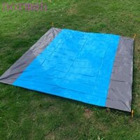 Norman Chăn Chống Cát Màu Xanh Ngoài Trời Cắm Trại Thảm Đất Tấm Bạt Đệm Ghế Nhẹ Chống Thấm Nước Tấm Đất Đen Dày Cát Miễn Phí Chăn Gấp Thảm Cắm Trại