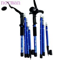 Norman Trekking Poles, Gậy đi bộ 4 phần chống trượt, Phụ kiện du lịch dành cho người cao tuổi Gấp đa chức năng Chống mài mòn Nạng leo núi
