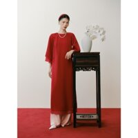 Nosbyn - Bộ Áo Dài Tết Chu Xuân [TẶNG QUẦN LỤA 645K] Chất Liệu Lụa Cao Cấp -  N411-D001 || Đồ Tết 2025