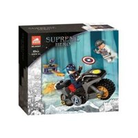 NOT Lego CAPTAIN AMERICA AND HYDRA FACE-OFF 76189 TANK 60087 xếp lắp ráp ghép mô hình CUỘC ĐỐI ĐẦU GIỮA CAPTAIN AMERICA VÀ HYDRA VS Marvel Super Heroes Siêu Anh Hùng Marvel 49 khối