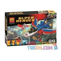 NOT Lego CAPTAIN AMERICA JET PURSUIT 76076 Bela Lari 10673 SHENG YUAN/SY SY874 xếp lắp ráp ghép mô hình MÁY BAY CỦA ĐỘI TRƯỞNG MỸ TRUY ĐUỔI PHẢN LỰC CAPTAIN AMERICA Marvel Super Heroes Siêu Anh Hùng Marvel 160 khối