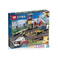 NOT Lego CARGO TRAIN 60198 G BRAND 621090 KING 82088 Bela Lari 11002 LEPIN 02118 LION KING 180039 xếp lắp ráp ghép mô hình TÀU CHỞ HÀNG CÓ ĐIỀU KHIỂN TỪ XA City Thành Phố 1226 khối