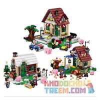 NOT Lego CHANGING SEASONS 31038 LELE 33016 xếp lắp ráp ghép mô hình NGÔI NHÀ 4 MÙA THAY ĐỔI Creator Sáng Tạo 536 khối