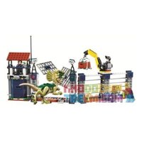 NOT Lego DILOPHOSAURUS OUTPOST ATTACK 75931 Bela Lari 10923 LELE 39113 SHENG YUAN/SY 1083 xếp lắp ráp ghép mô hình KHỦNG LONG SPINOSAURUS XỔNG CHUỒNG CUỘC TẤN CÔNG TIỀN ĐỒN CỦA DILOPHOSAURUS Jurassic World Thế Giới Khủng Long 289 khối