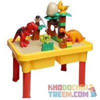 NOT Lego DINO TRAP 5597 HYSTOYS/HONGYUANSHENG/AOLEDUOTOYS HG-1486 1486 HG1486 xếp lắp ráp ghép mô hình BẪY KHỦNG LONG BẠO CHÚA LOẠI CÓ BÀN Duplo Khối Lớn 28 khối