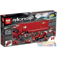 NOT Lego F14 T & SCUDERIA FERRARI TRUCK 75913 LEPIN 21010 xếp lắp ráp ghép mô hình ĐỘI ĐUA XE FERRARI TẢI F14 & SCUDERIA Speed Champions Racing Cars Đua Xe Công Thức 884 khối