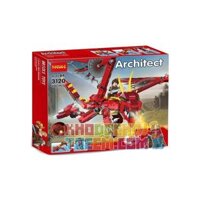 NOT Lego FIERY LEGEND 6751 JISI 3120 xếp lắp ráp ghép mô hình HUYỀN THOẠI RỒNG THẦN FIERY 3 TRONG 1 LỬA Creator Sáng Tạo 479 khối
