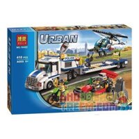 NOT Lego HELICOPTER TRANSPORTER 60049 GUDI 9317 Bela Lari 10422 WANGE/LIGAO/DR.LUCK 52014 xếp lắp ráp ghép mô hình TRỰC THĂNG VẬN TẢI CHUYỂN City Thành Phố 382 khối