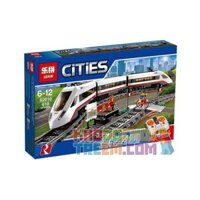 NOT Lego HIGH-SPEED PASSENGER TRAIN 60051 LELE 28031 LEPIN 02010 SX 6102 xếp lắp ráp ghép mô hình TÀU CAO TỐC ĐIỀU KHIỂN TỪ XA KHÁCH ĐỘ City Thành Phố 610 khối