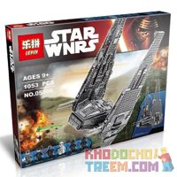 NOT Lego KYLO REN'S COMMAND SHUTTLE 75104 LEPIN 05006 xếp lắp ráp ghép mô hình PHI THUYỀN CHỈ TÀU CON THOI CỦA KYLO REN Star Wars Chiến Tranh Giữa Các Vì Sao 1005 khối