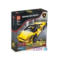 NOT Lego LAMBORGHINI GALLARDO LP 560-4 8169 JISI 8611 YILE 011 xếp lắp ráp ghép mô hình SIÊU XE LẮP ĐƯỢC 2 DẠNG LAMBORGHINI GALLARDO LP 560-4 Racers Đua Tốc Độ 741 khối