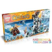 NOT Lego LEGENDS OF CHIMA SIR FANGAR'S ICE FORTRESS 70147 Bela Lari 10296 LEPIN 04012 xếp lắp ráp ghép mô hình PHÁO ĐÀI BĂNG CỦA NGÀI FANGAR Bộ Tộc Thú 670 khối