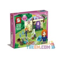NOT Lego MERIDA'S HIGHLAND GAMES 41051 SHENG YUAN SY SY321 xếp lắp ráp ghép mô hình TRÒ CHƠI CAO NGUYÊN CỦA MERIDA SÂN TẬP CÔNG CHÚA TÓC XÙ Disney Princess 145 khối