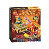 NOT Lego MIGHTY MICROS IRON MAN VS. THANOS 76072 Bela Lari 10671 LELE 34049 xếp lắp ráp ghép mô hình CUỘC CHIẾN MIGHTY MICROS GIỮA NGƯỜI SẮT VÀ ÁC NHÂN THANOS VS. Marvel Super Heroes Siêu Anh Hùng Marvel 94 khối